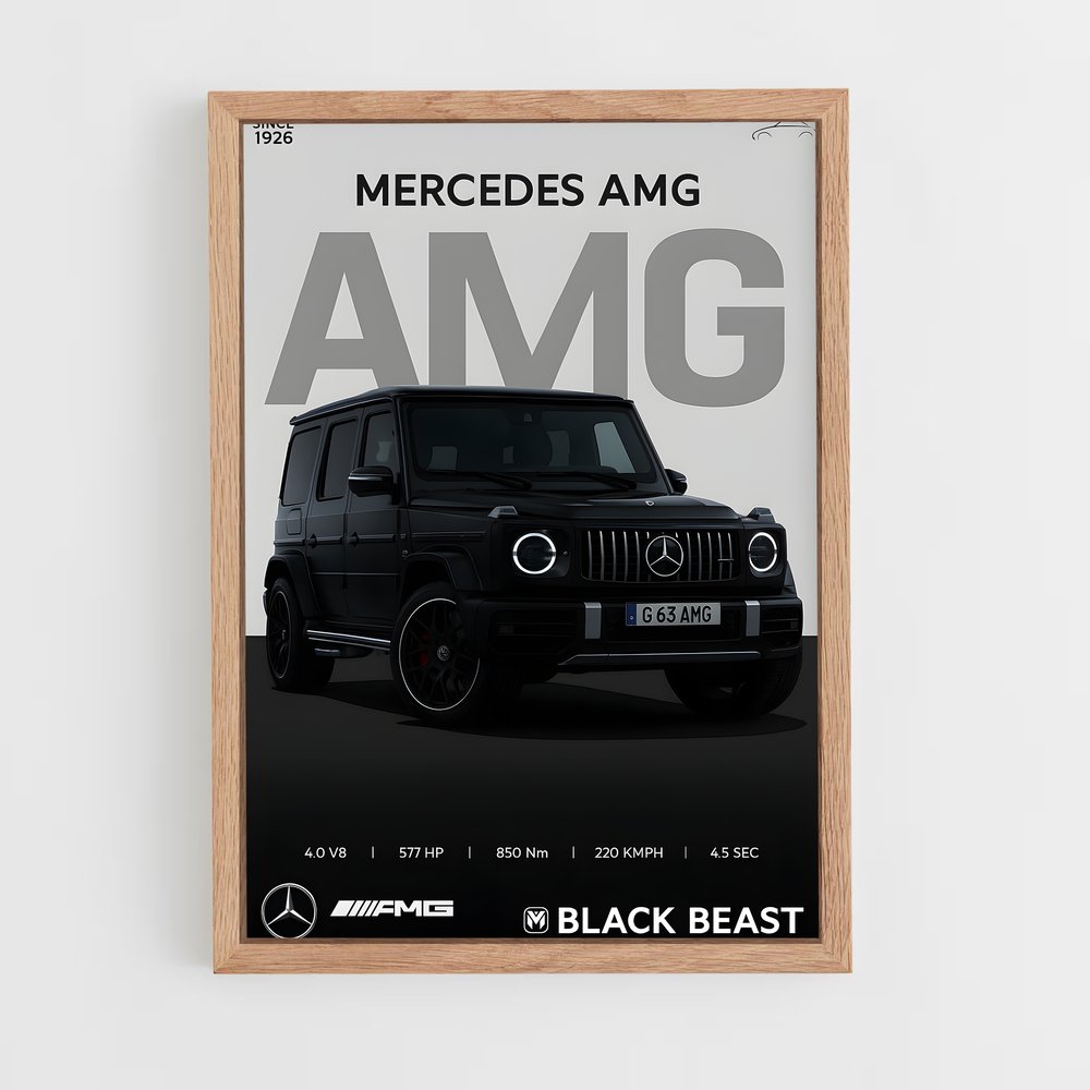 Poster Luxurious G63 – affiche Mercedes (vue 4)